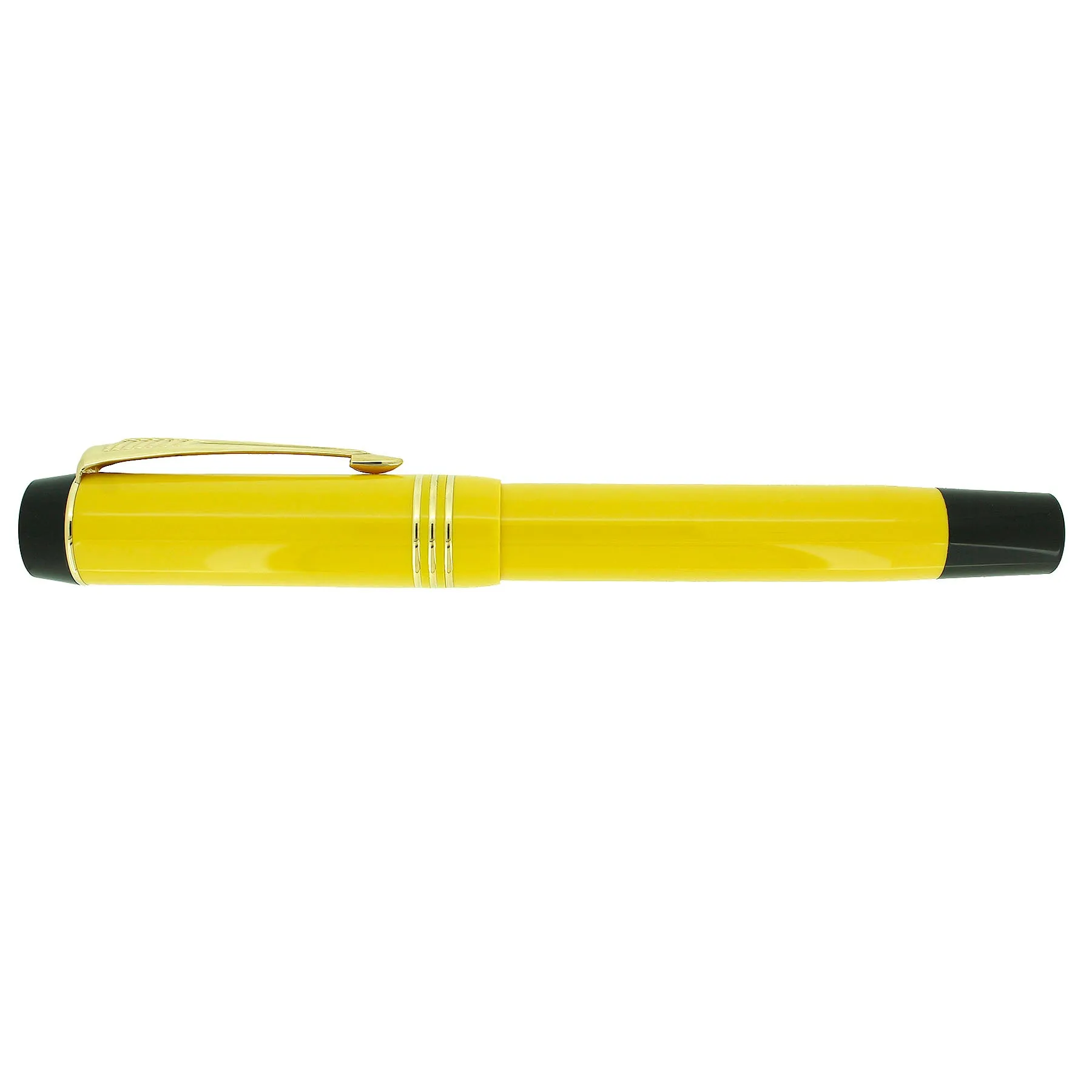 1995 PARKER DUOFOLD MANDARIN YELLOW LIMITED EDITION FOUNTAIN PEN NEVER INKED