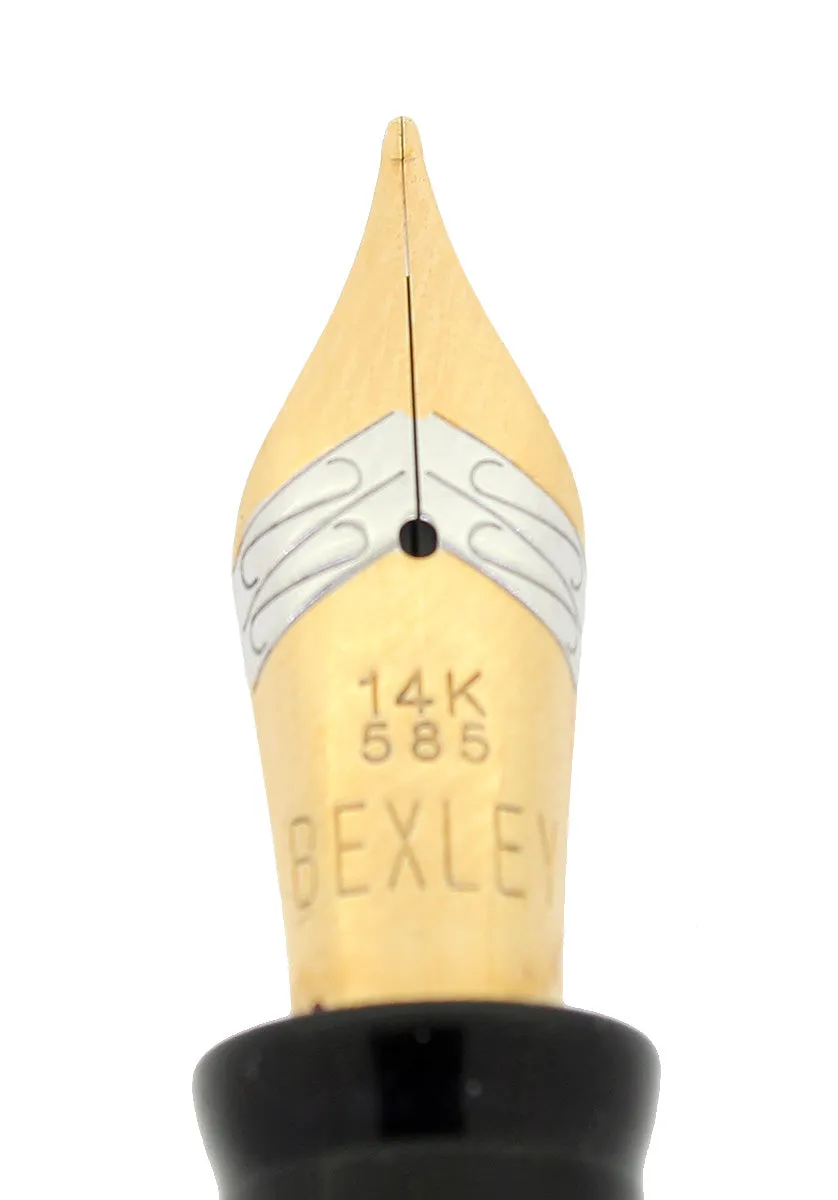 1998 BEXLEY LIMITED EDITION 5TH ANNIVERSARY 237/500 EBONITE FOUNTAIN PEN NEVER INKED MINT