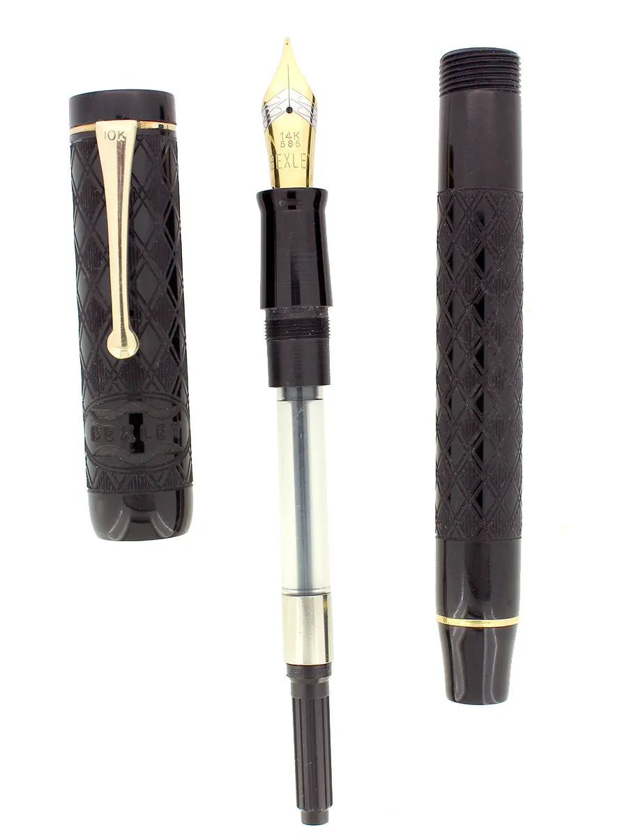 1998 BEXLEY LIMITED EDITION 5TH ANNIVERSARY 237/500 EBONITE FOUNTAIN PEN NEVER INKED MINT