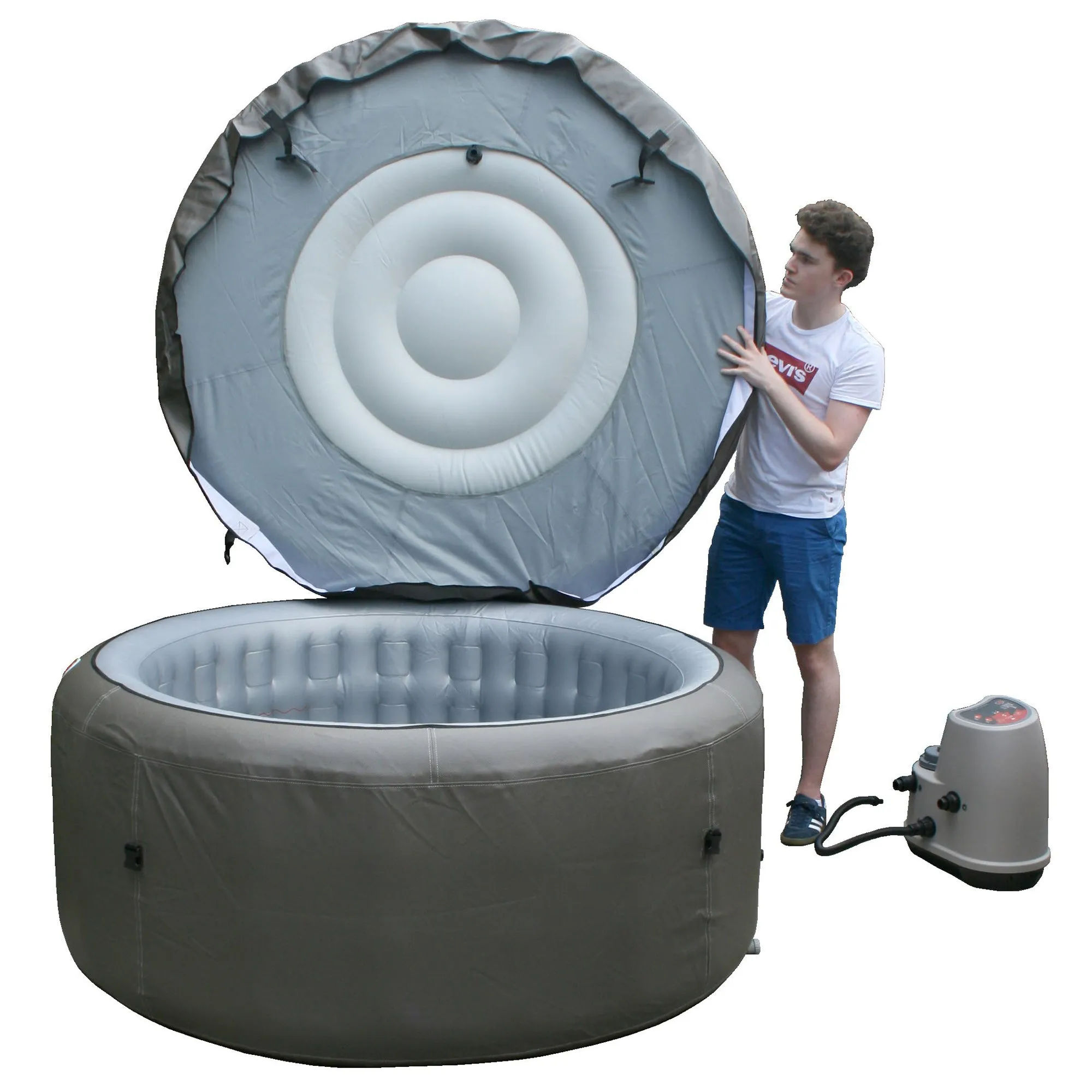 2024 Grand Rapids Inflatable 110-Jet 4-Person Hot Tub