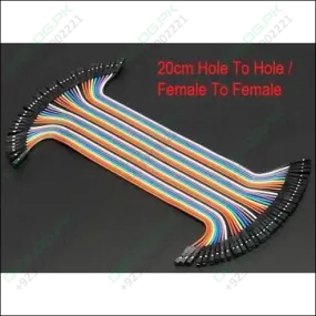 20cm Hole To Hole Jumper Wire Dupont Line 40 Pin Arduino Jumper Wires