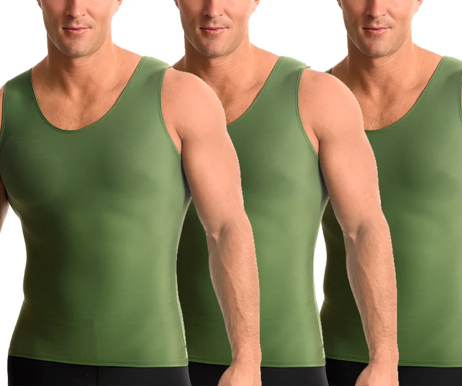 3-Pack Insta Slim Activewear Compression Muscle Tank Shirt MA0003BT