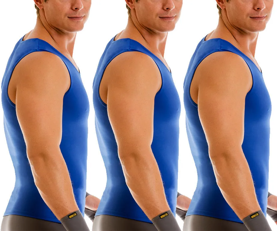 3-Pack Insta Slim Activewear Compression Muscle Tank Shirt MA0003BT