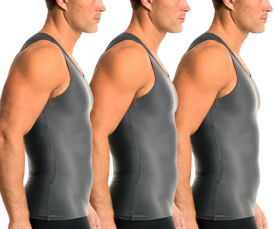 3-Pack Insta Slim Activewear Compression Muscle Tank Shirt MA0003BT