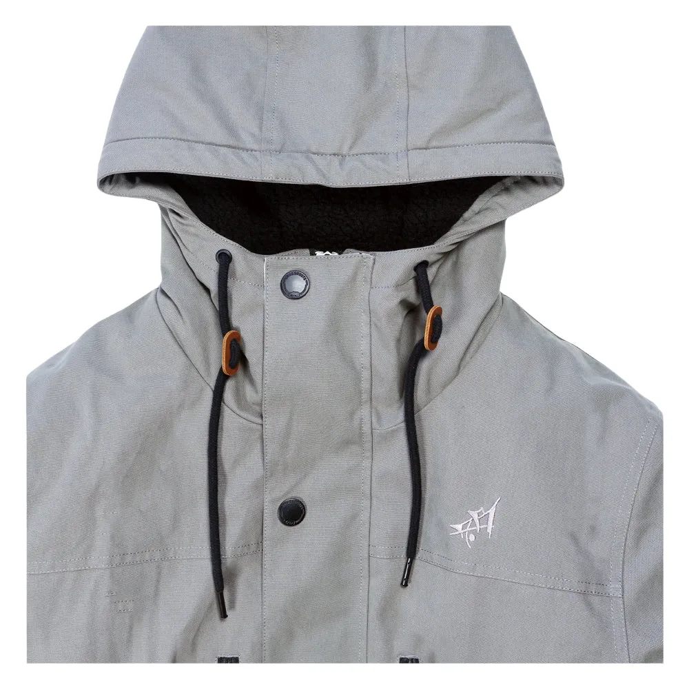 Aaron Brooks Split Moon Gray Parka Jacket