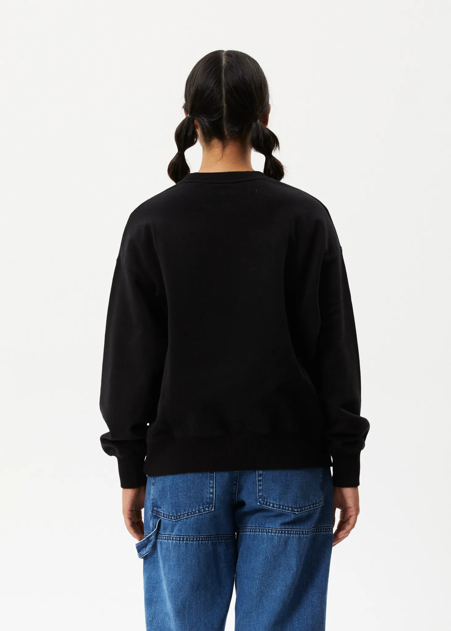 AFENDS Womens Lilah - Crew Neck Jumper - Black