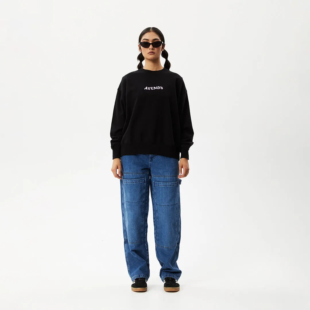 AFENDS Womens Lilah - Crew Neck Jumper - Black