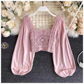 Alma Crochet Blouse