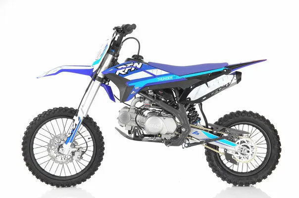 Apollo Thunder 140 Full Size Dirt Pit Bike, 4 Speed Manual, Kick Start, 33 Inch Seat Height, 17 inch front tire