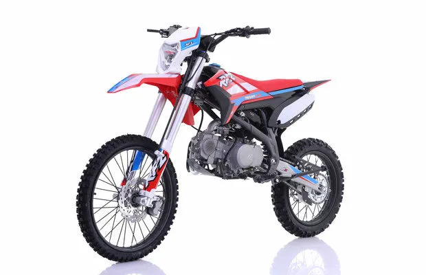 Apollo Thunder 150 DLX Full Size Dirt Pit Bike, 4 Speed Manual, Kick Start, 34.5 Inch Seat Height, 19 inch front tire, CA Legal