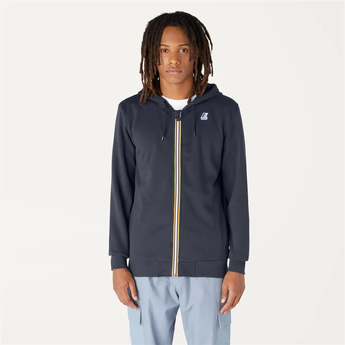 Arnel - Unisex Hooded Fleece Sweatshirt in Blue Depht