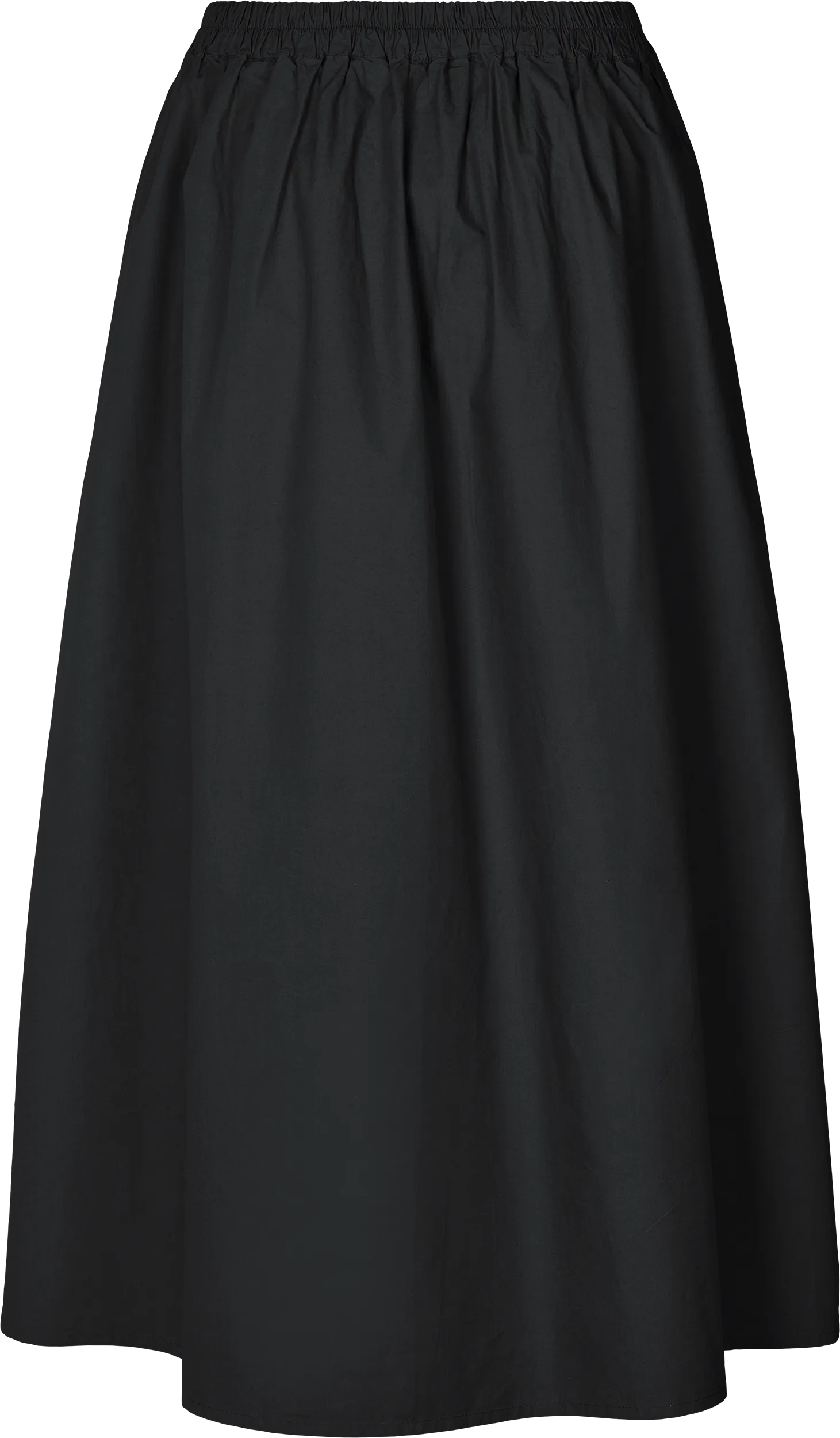 Astrid Long Skirt Poplin - Black