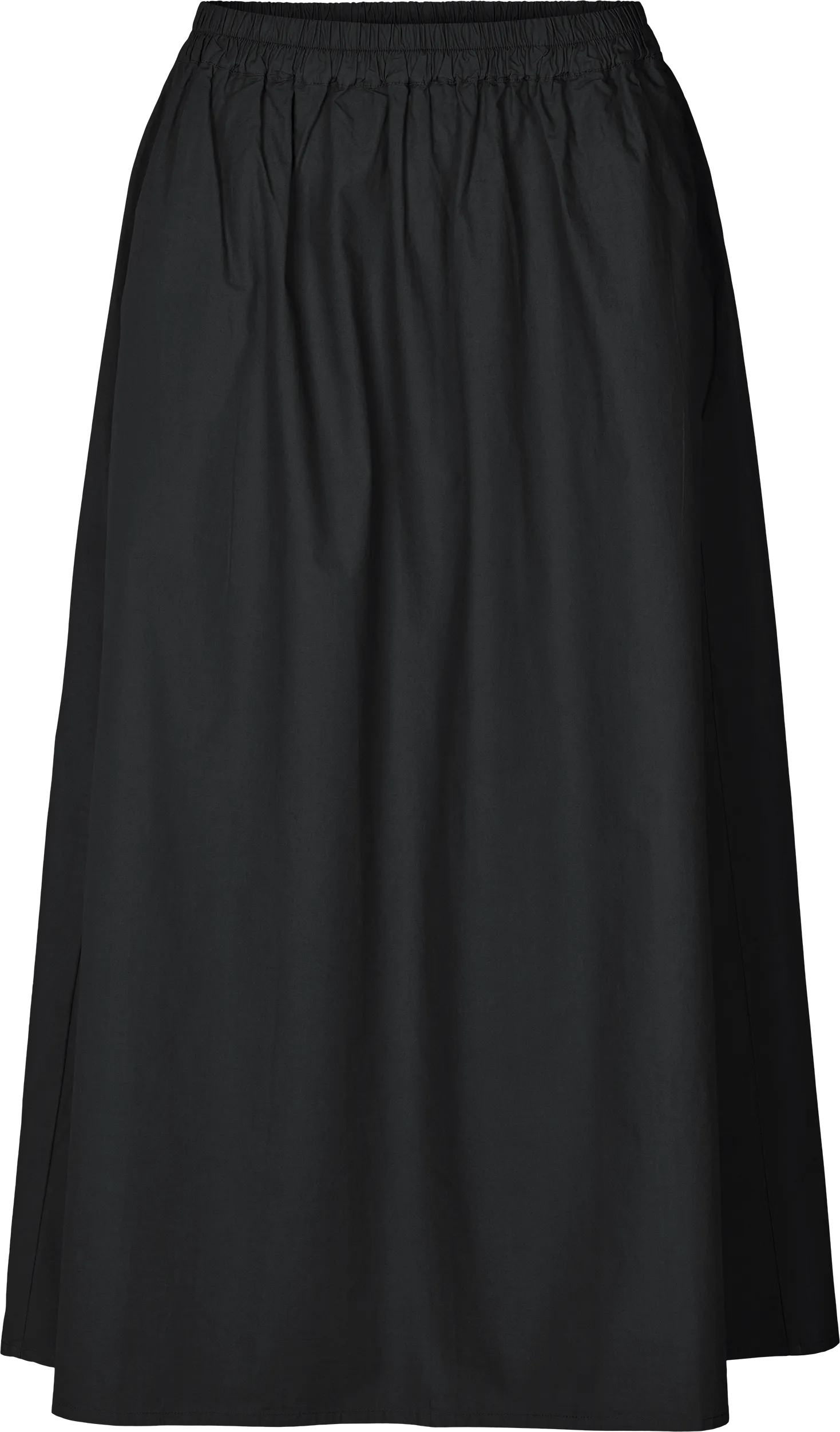 Astrid Long Skirt Poplin - Black