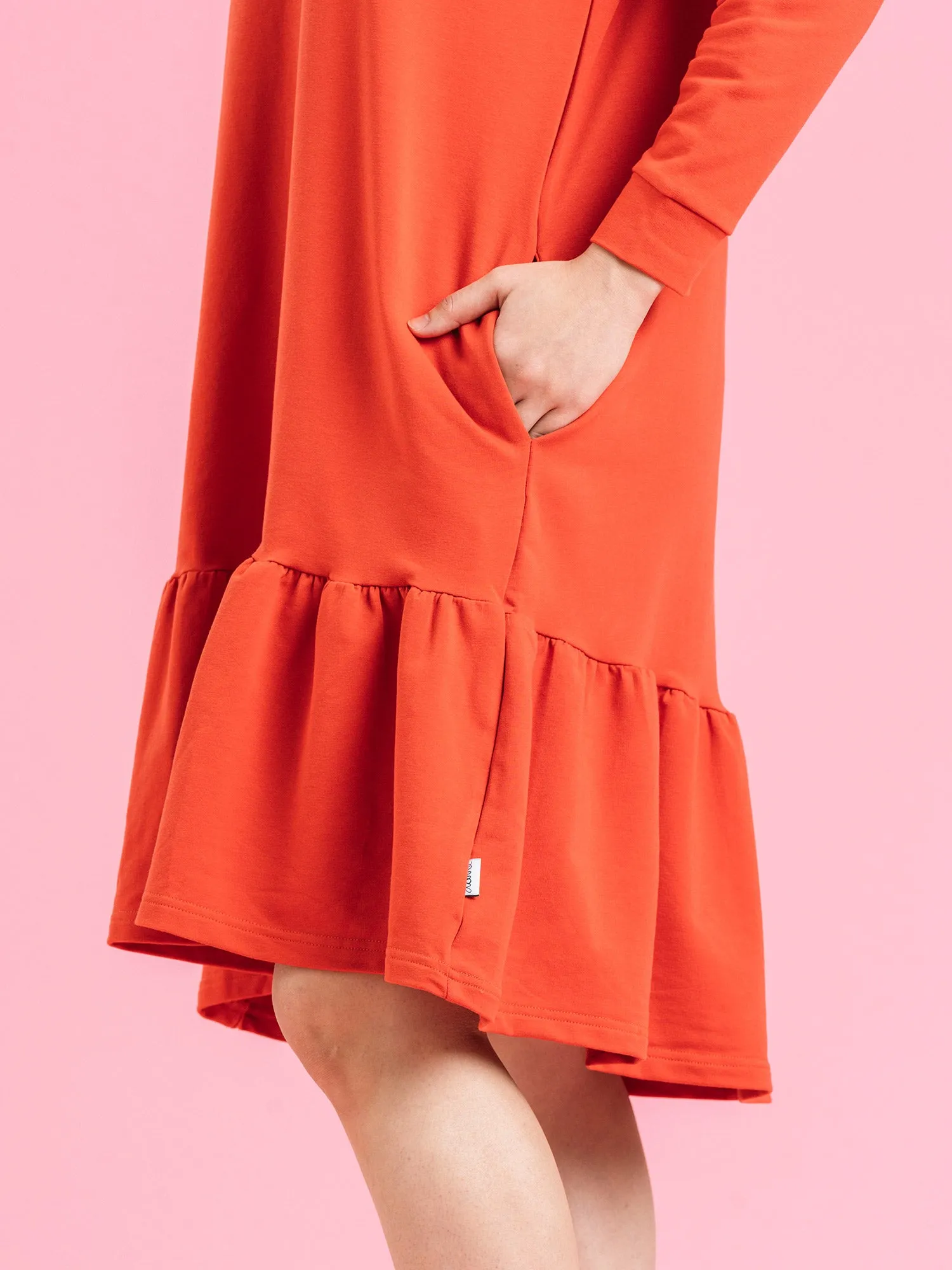 Aura Dress Red Chili