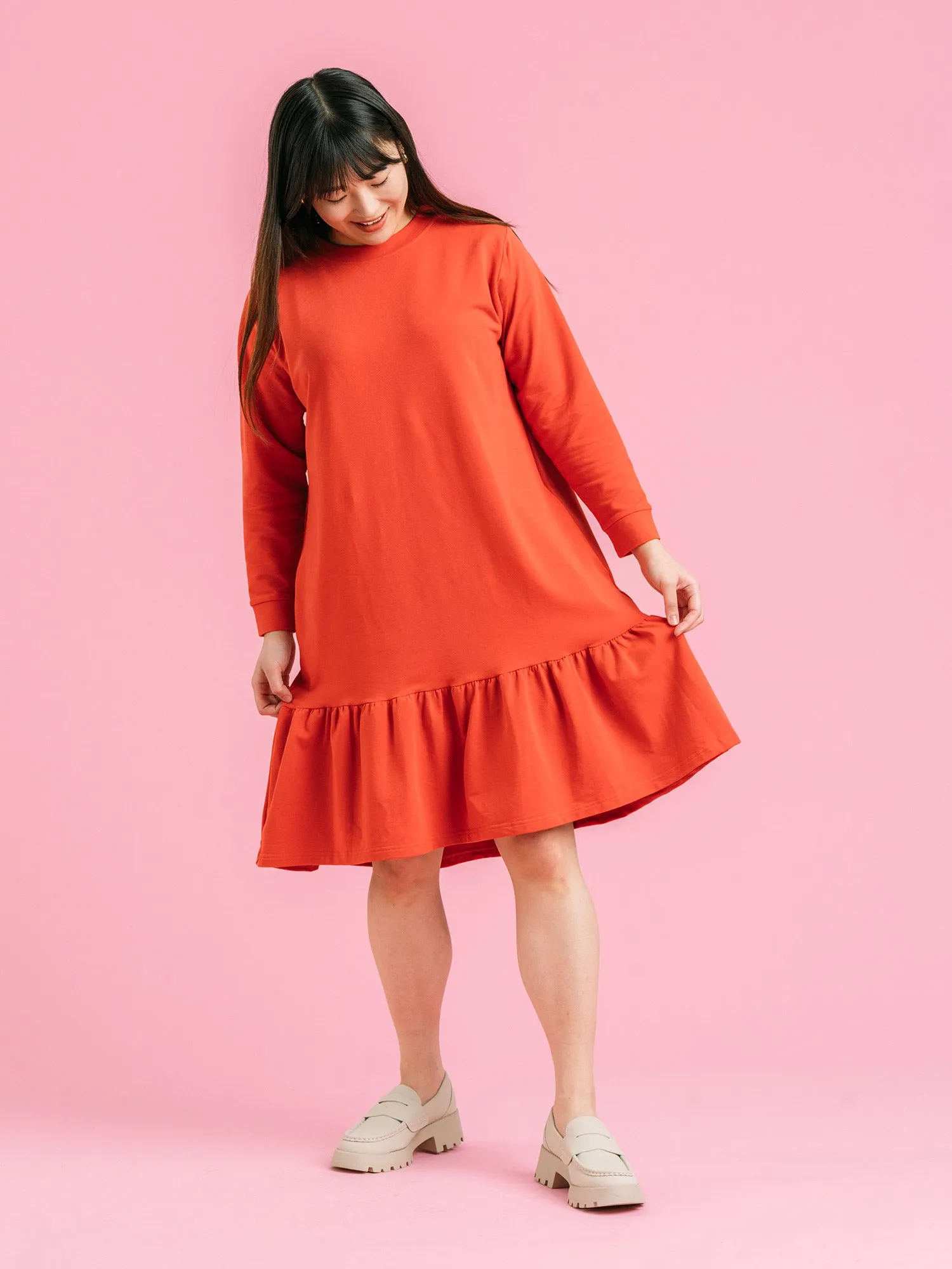 Aura Dress Red Chili