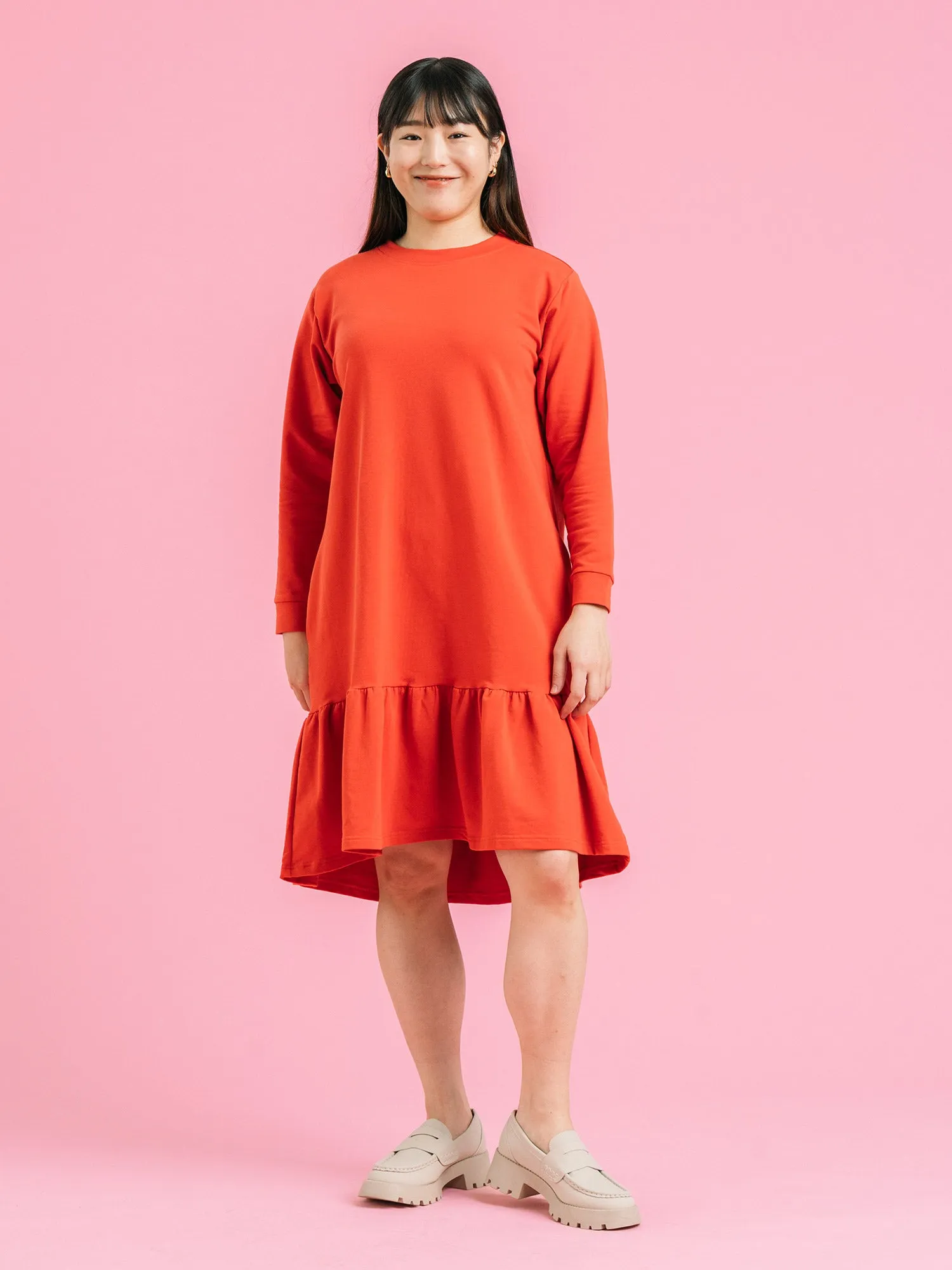 Aura Dress Red Chili