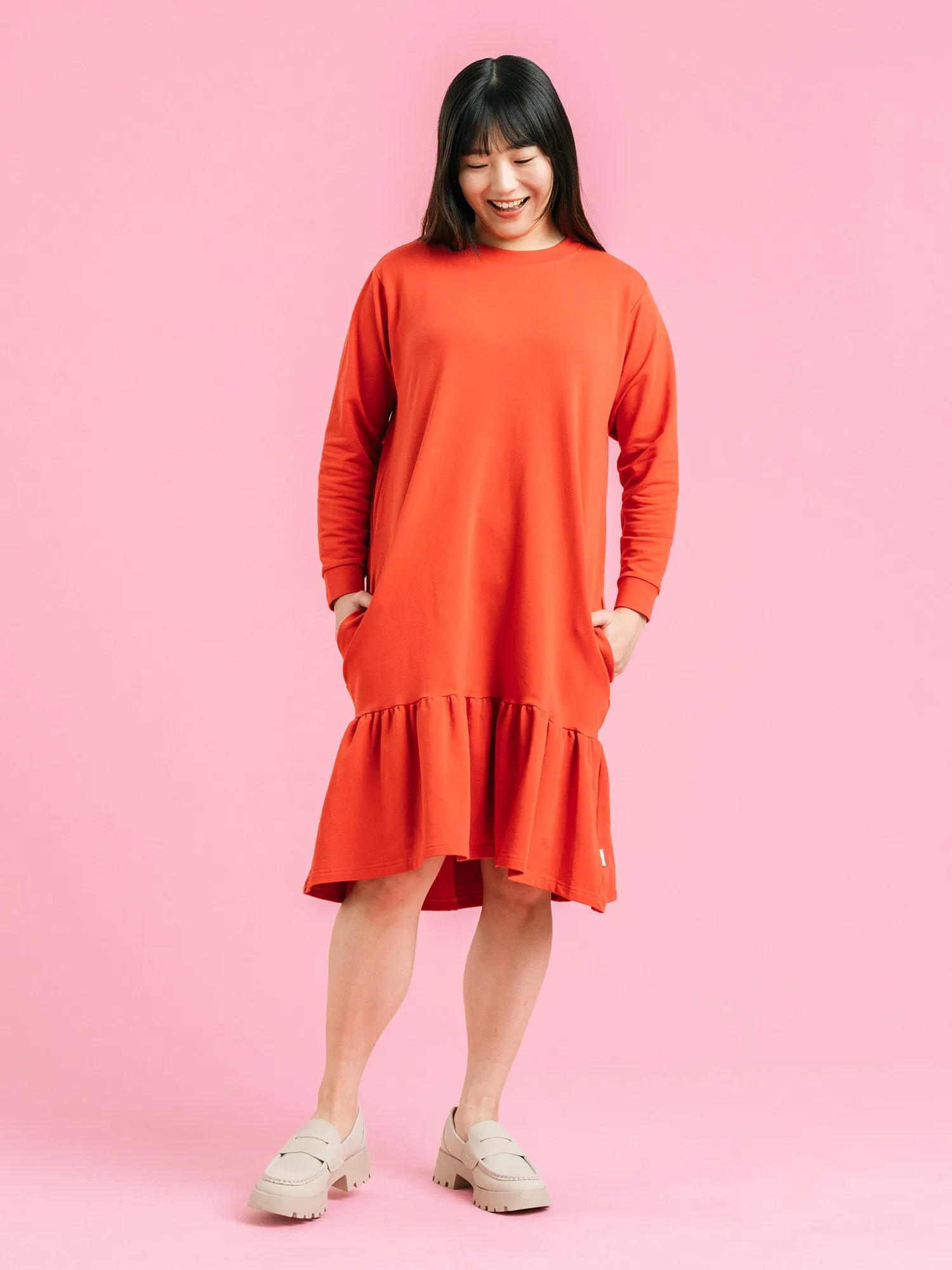 Aura Dress Red Chili