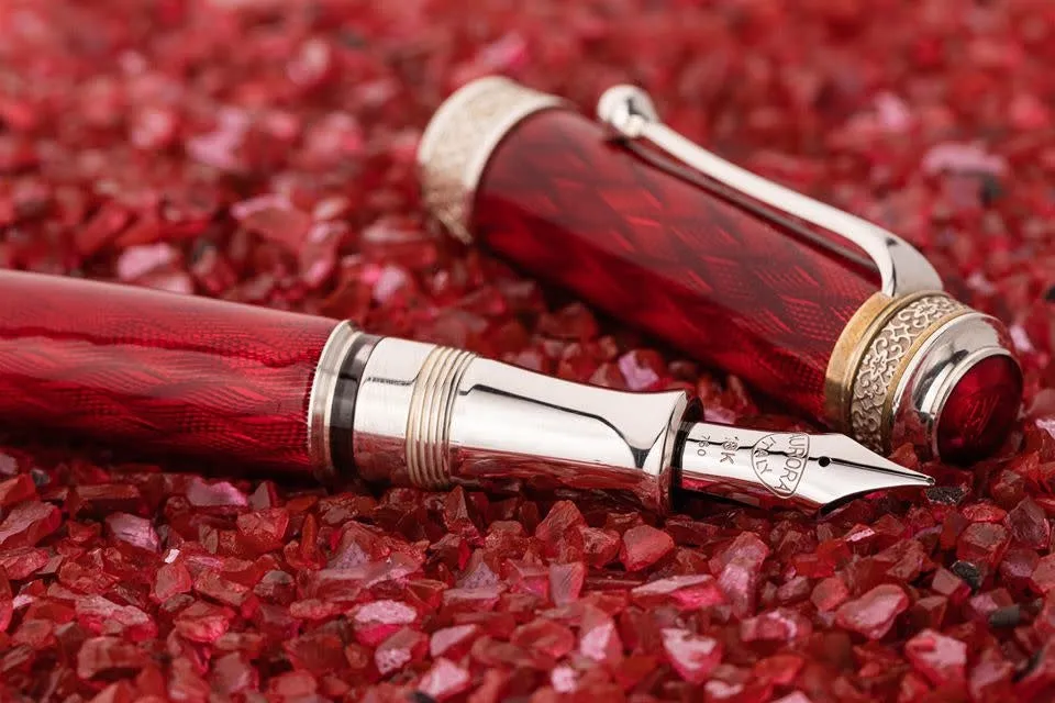 Aurora 100th Anniversary Red Fountain Pen (Limited Edition)