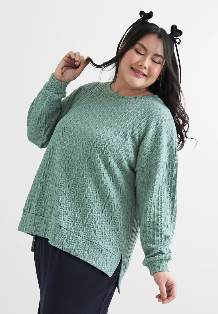 Ava Coquette Cable Knit Jumper