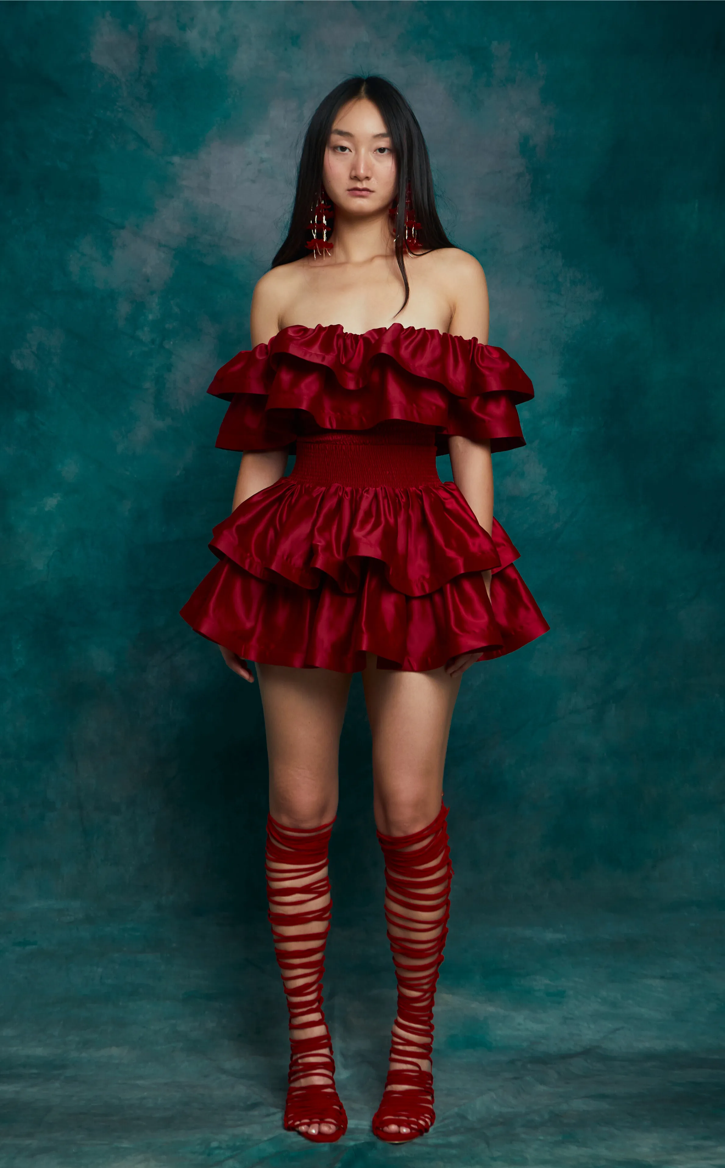 AYDA SKIRT - CHERRY