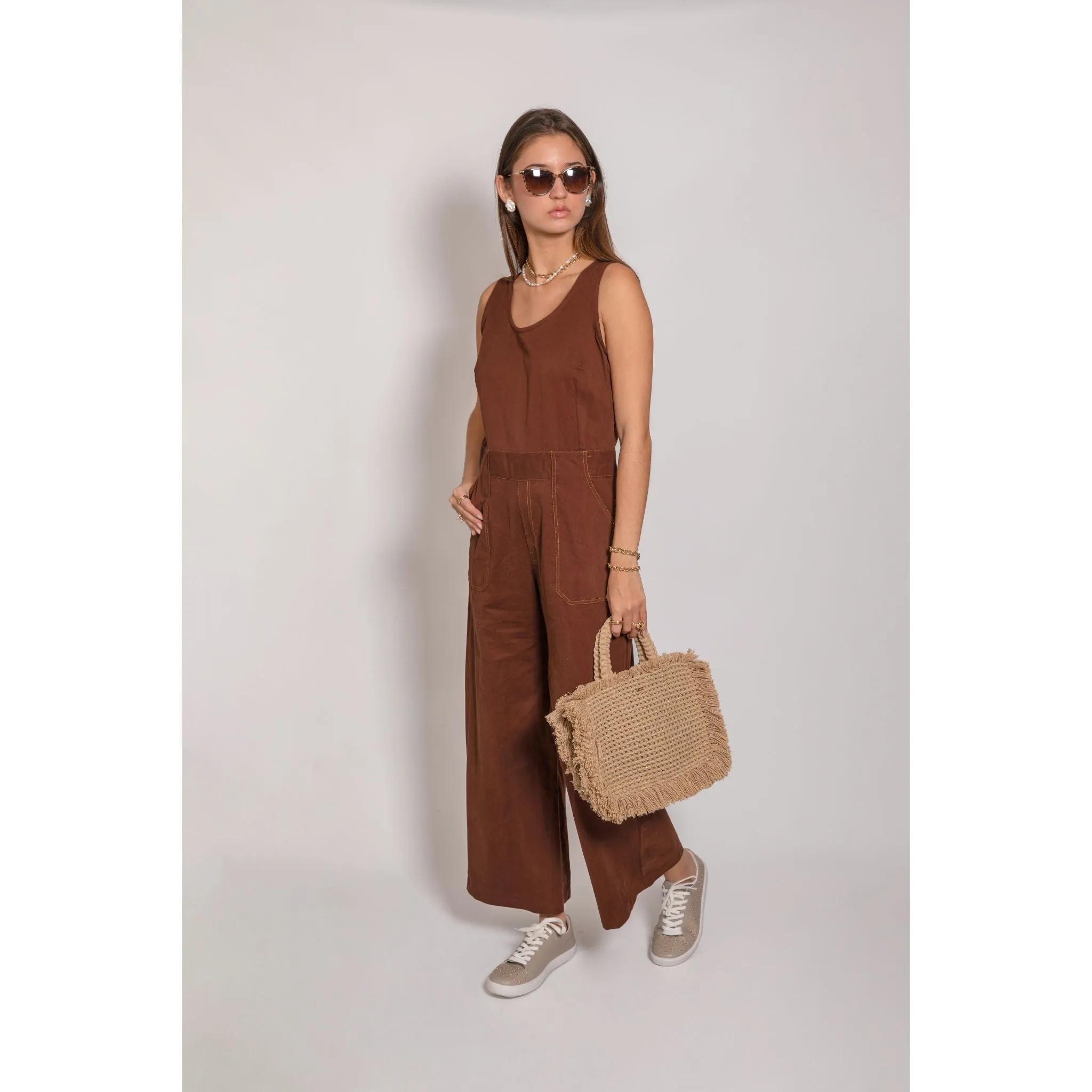 Bambu Jumpsuit - Cocoa