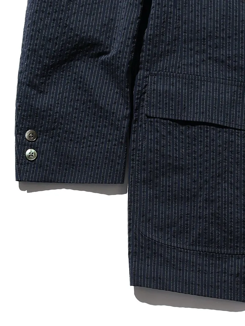 Beams Plus Coolmax Seersucker Navy Jacket