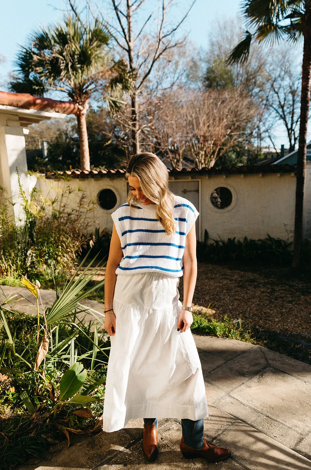 Bentley Maxi Skirt - Off White