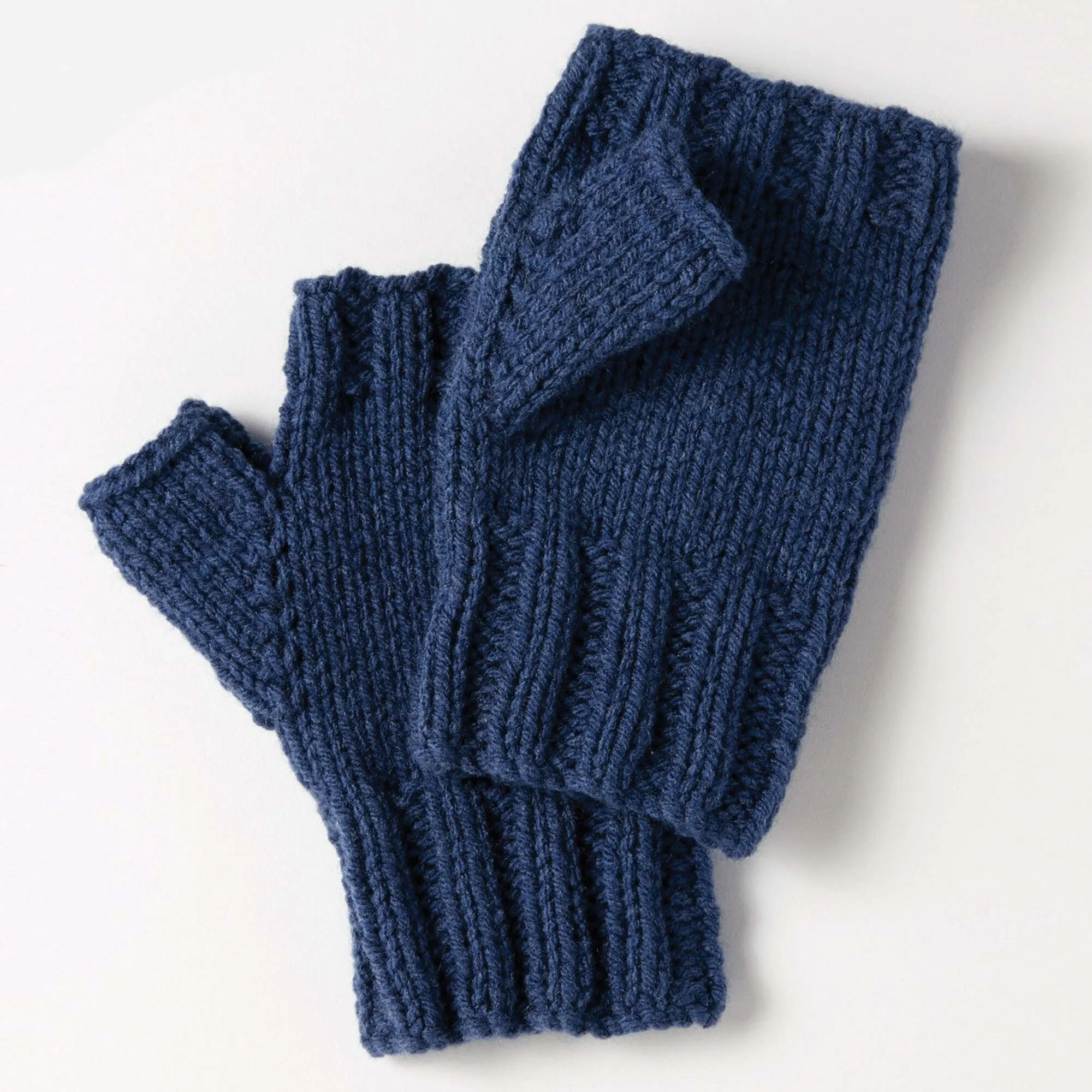 Bernat Knit Fingerless Gloves