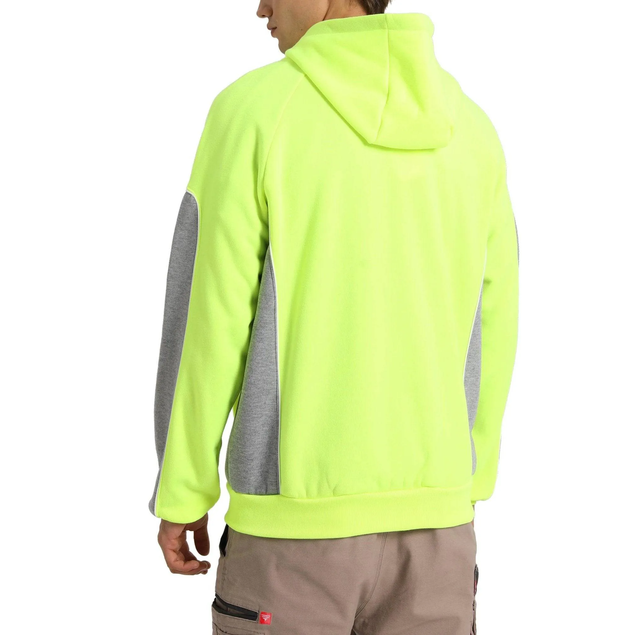 Big Bee Hi Vis Hoodie, Zip Up Work Jumper