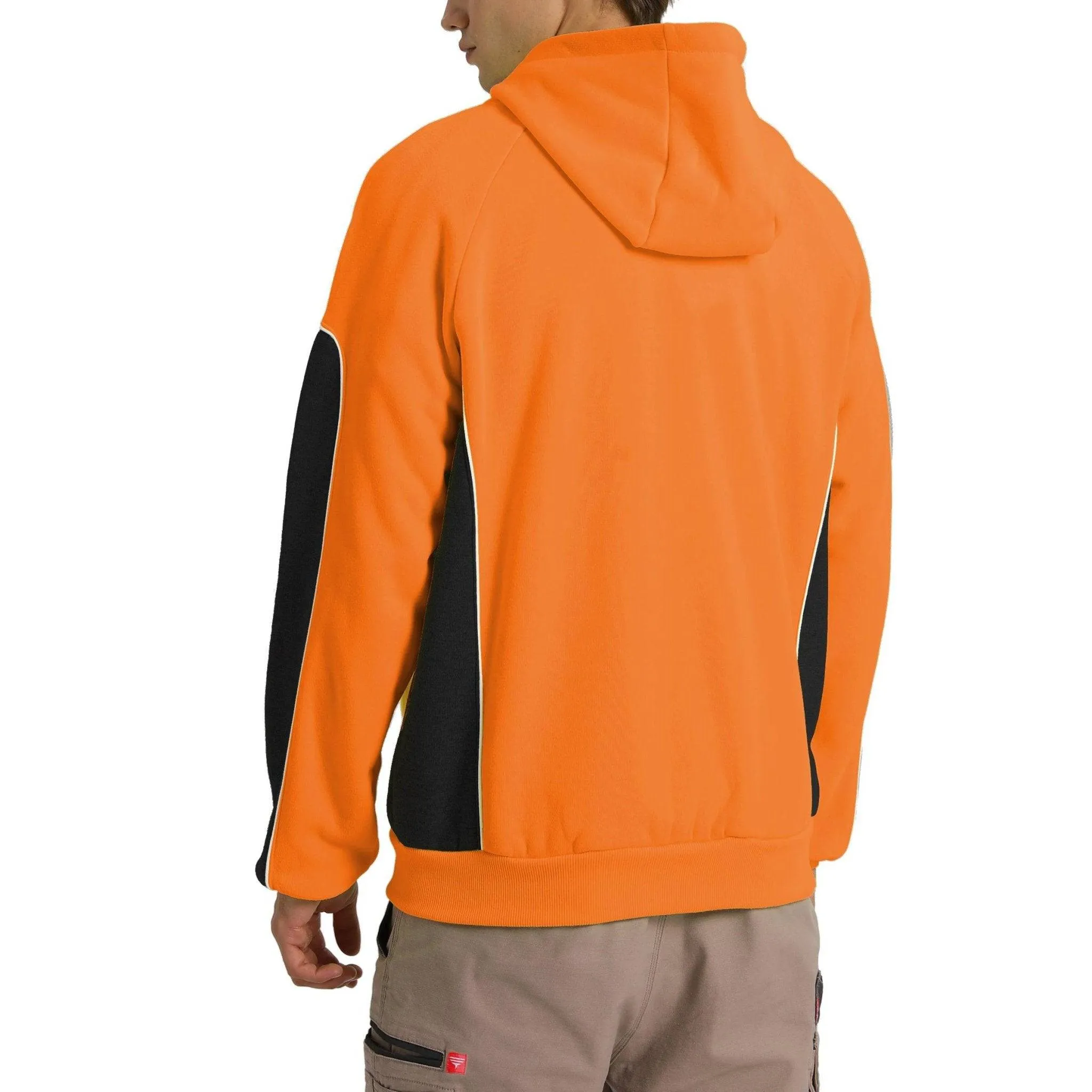 Big Bee Hi Vis Hoodie, Zip Up Work Jumper