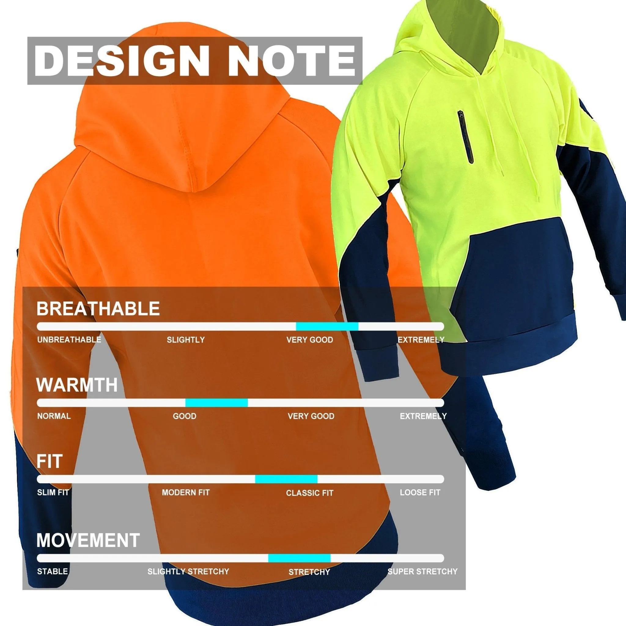 Big Bee Warm-up Hi Vis Hoodie