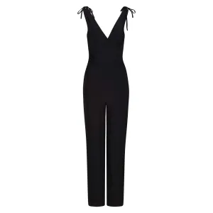 Black Soft Feel Trouser Jumpsuit