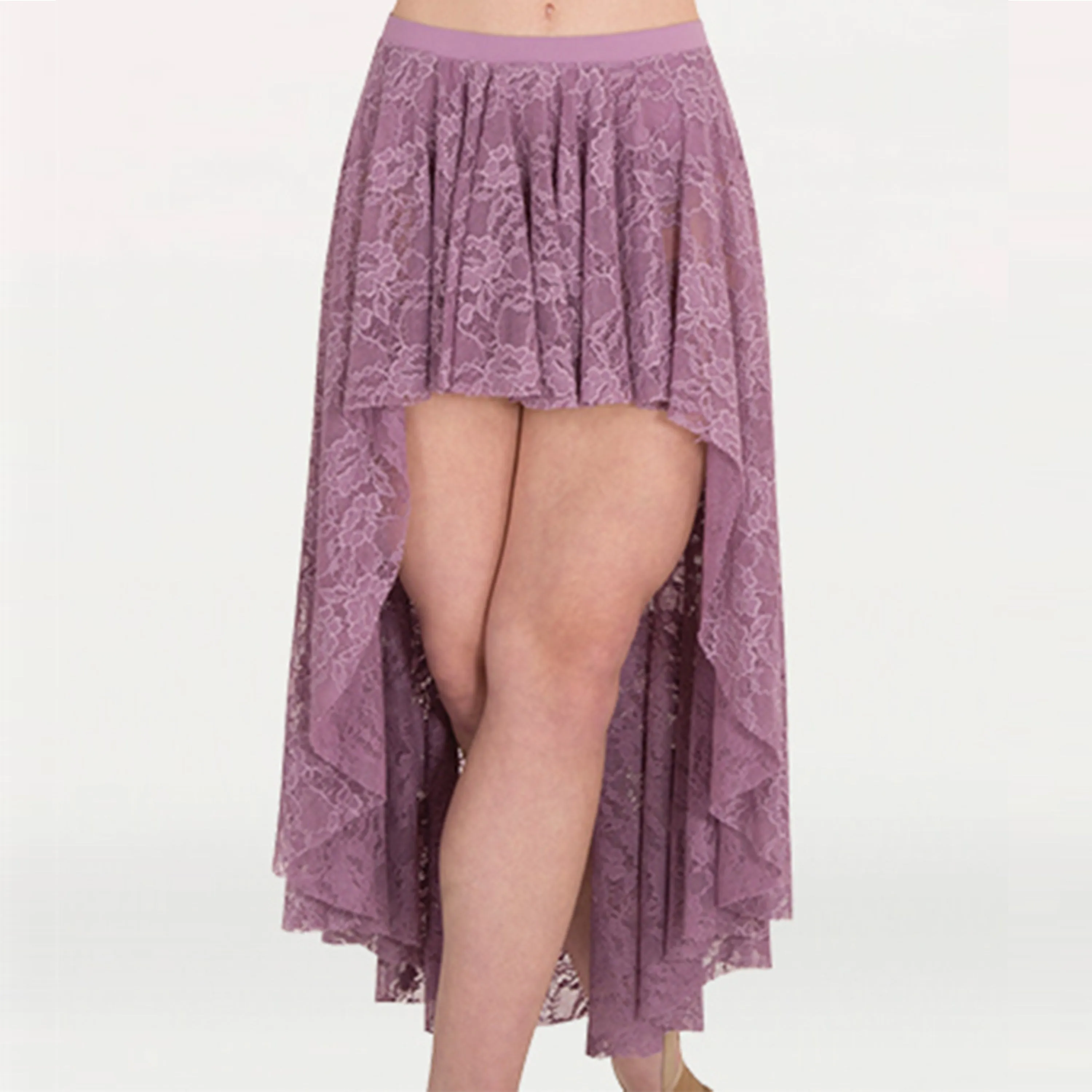 Body Wrappers LC9112 Adult High-Low Lace Skirt