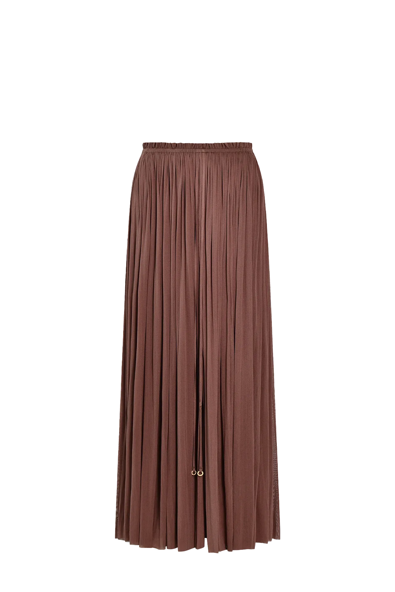 Brown Silk Tulle Skirt