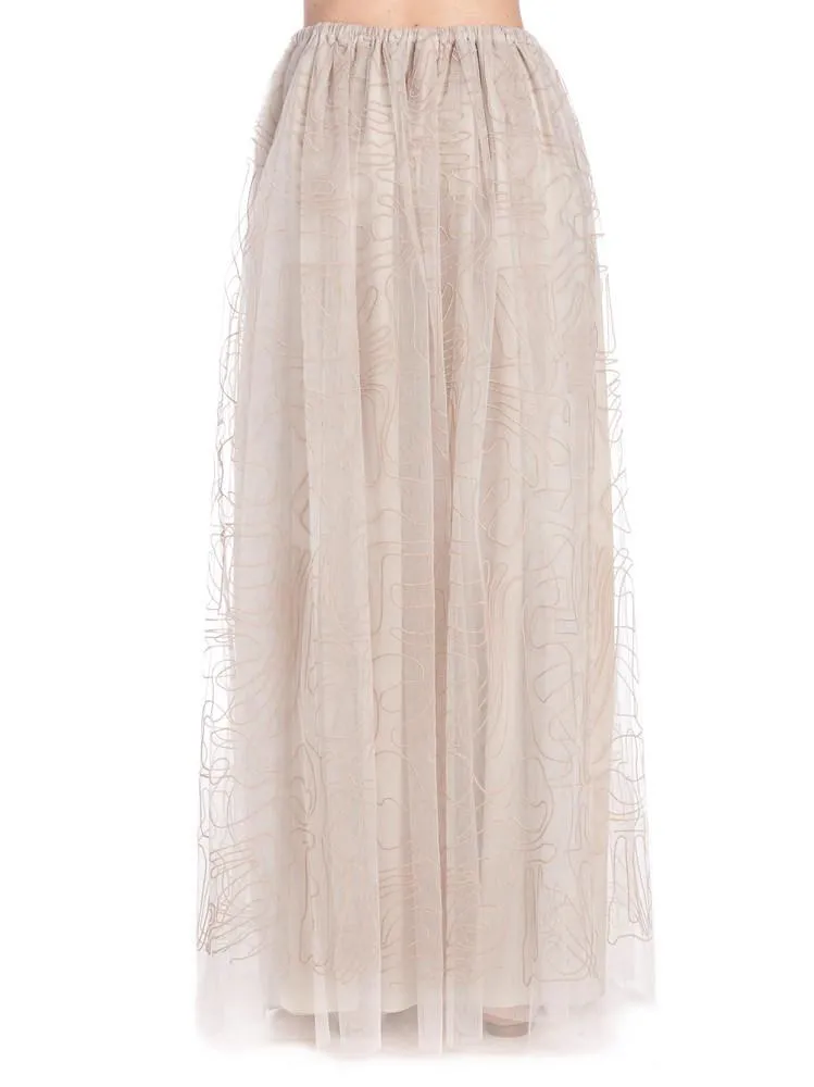 Brunello Cucinelli Tulle Layered Skirt