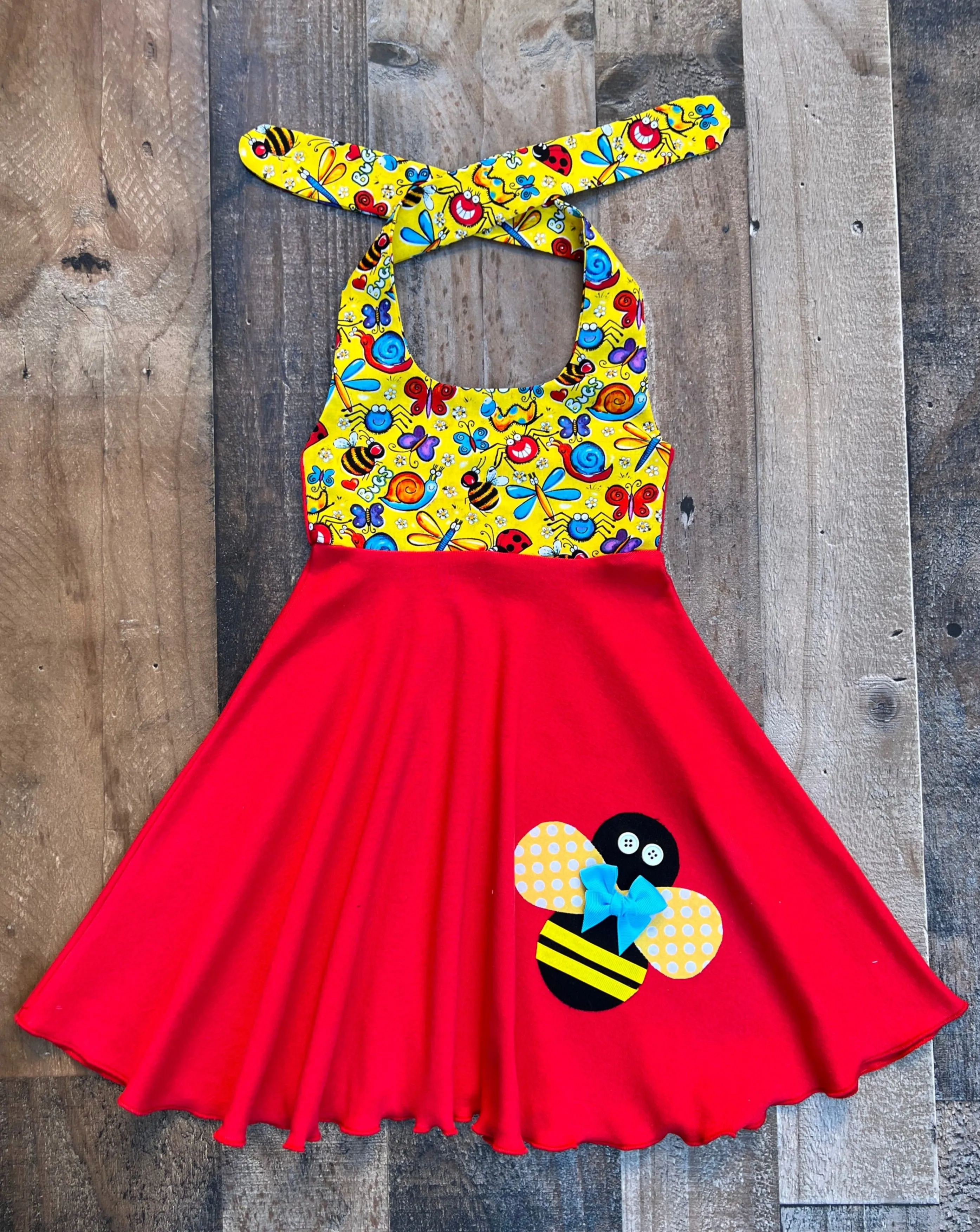 Bumble Bee Insect Twirl Dress