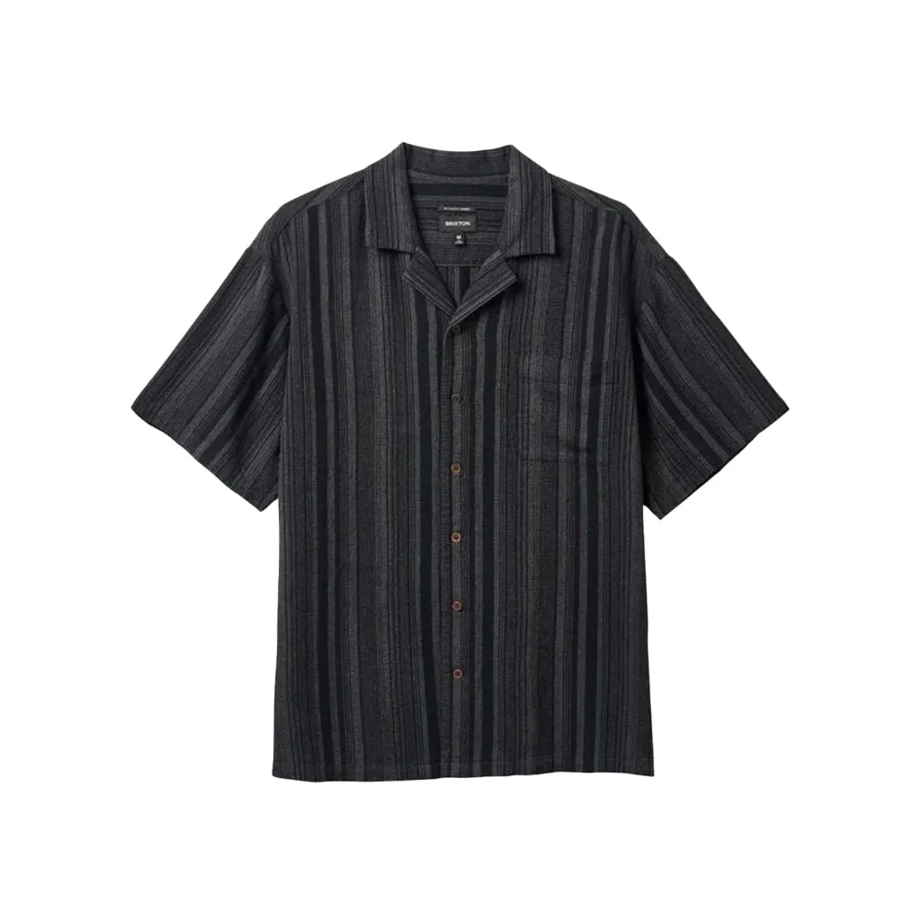 Bunker Seersucker S/S Woven Shirt Black/ Charcoal