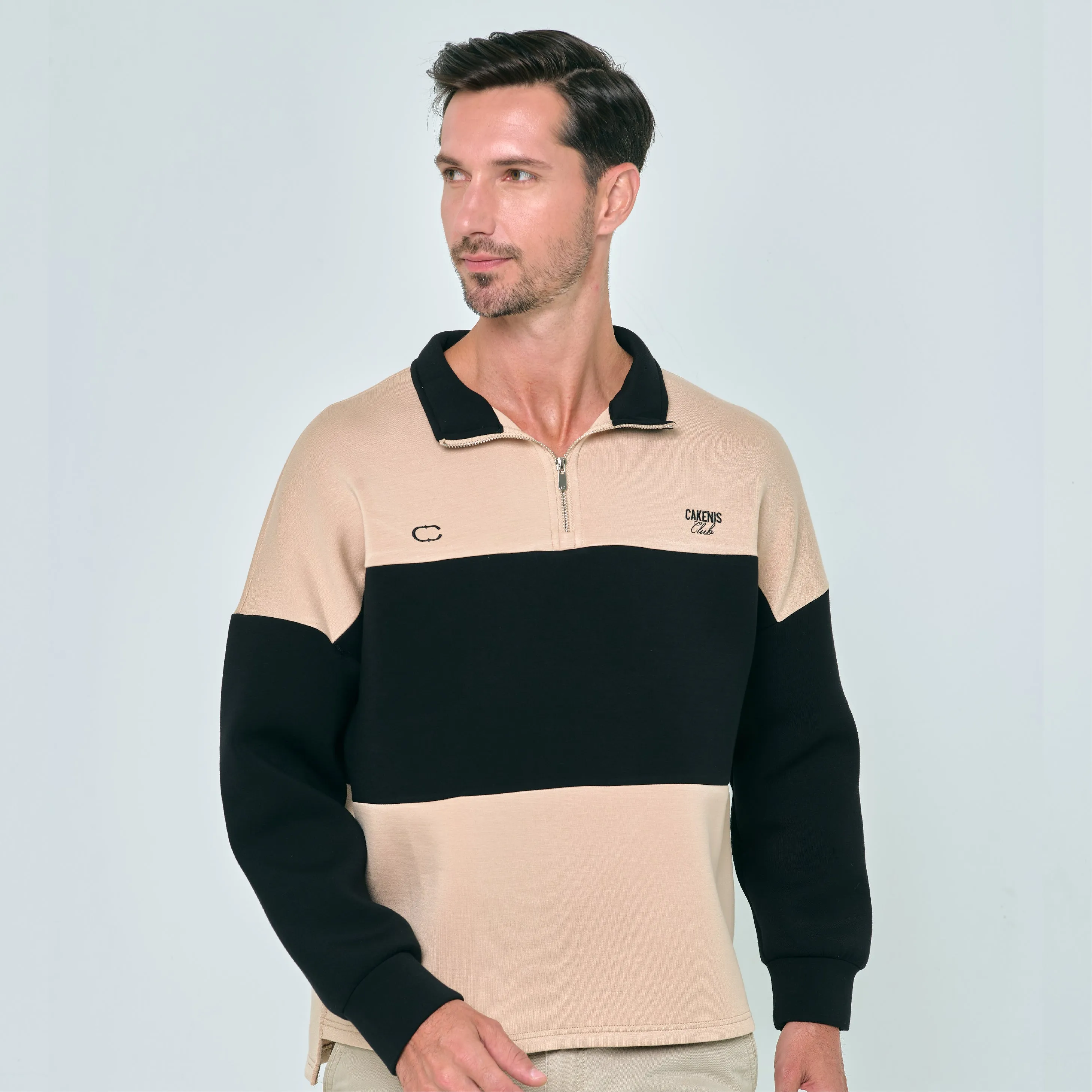 CAKENIS CLUB ACCOLADE UNISEX JUMPER IN BEIGE