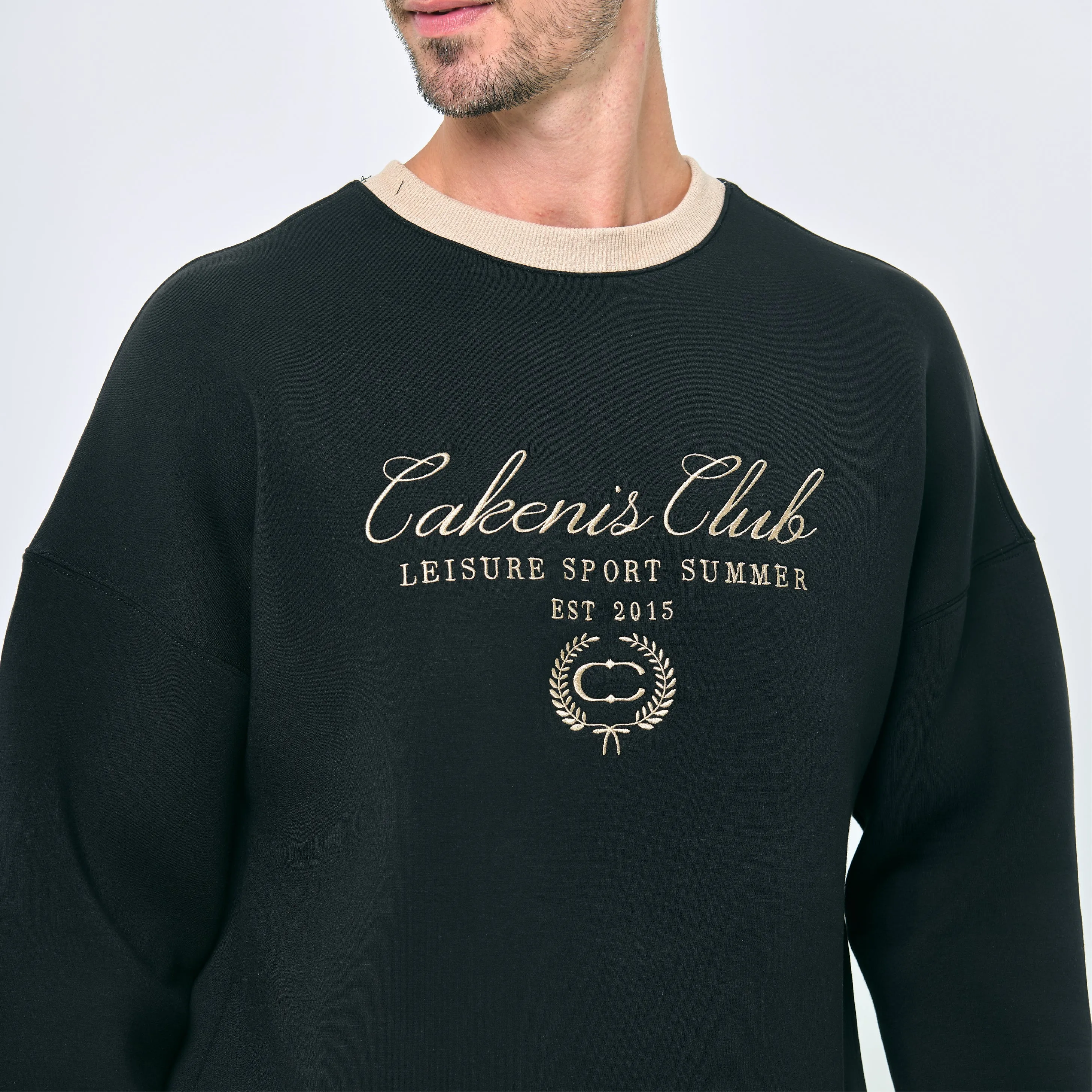 CAKENIS CLUB CLUBHOUSE UNISEX JUMPER IN BLACK