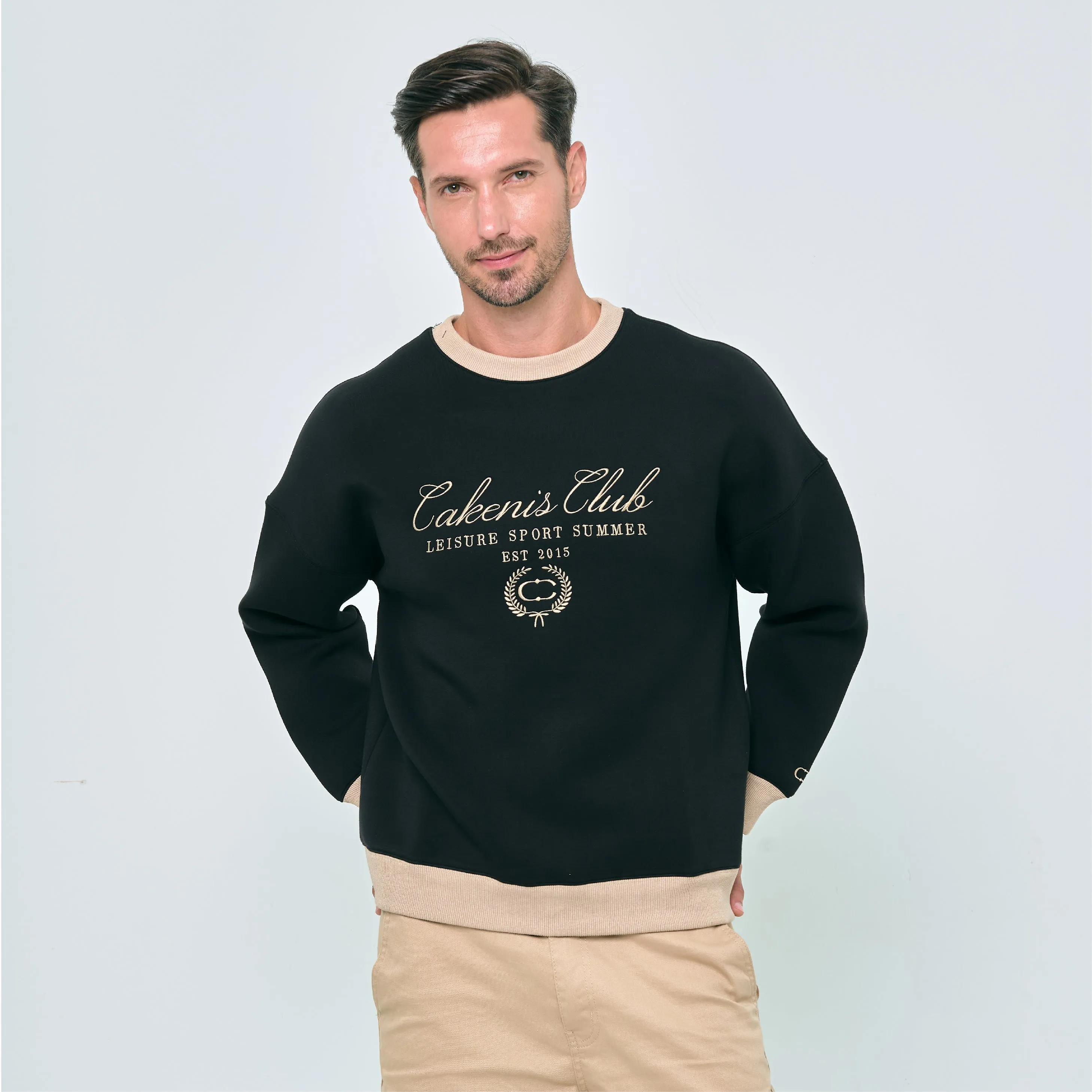 CAKENIS CLUB CLUBHOUSE UNISEX JUMPER IN BLACK