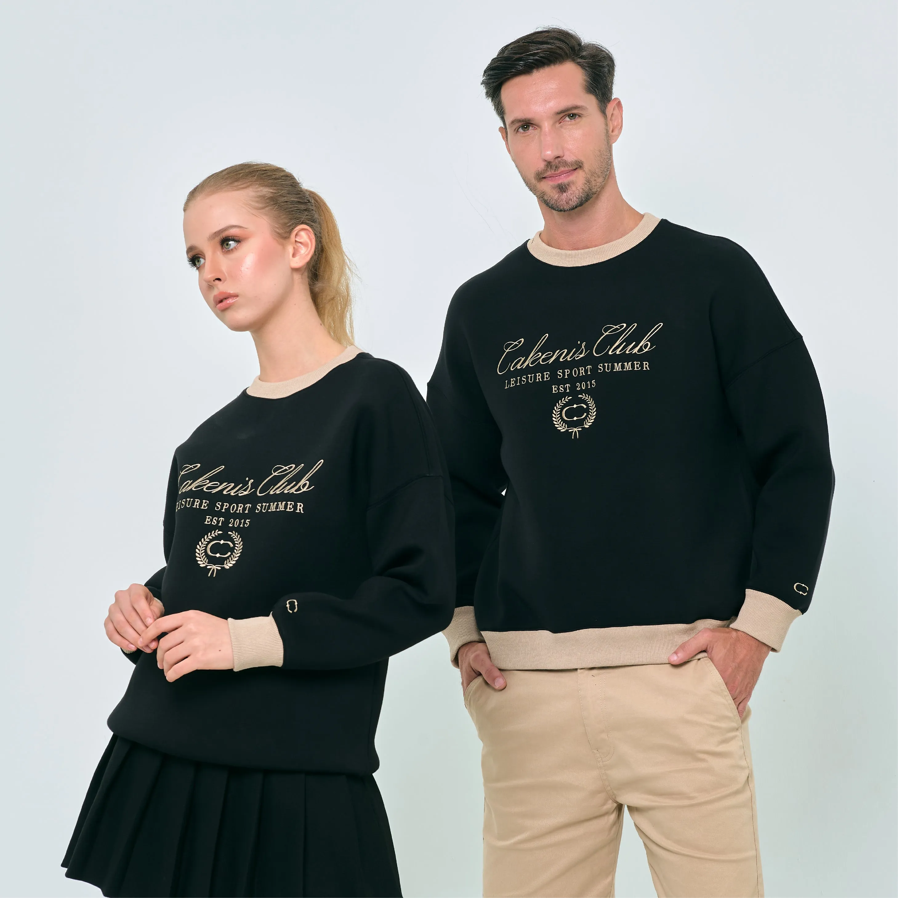 CAKENIS CLUB CLUBHOUSE UNISEX JUMPER IN BLACK