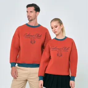 CAKENIS CLUB CLUBHOUSE UNISEX JUMPER IN BURNT ORANGE