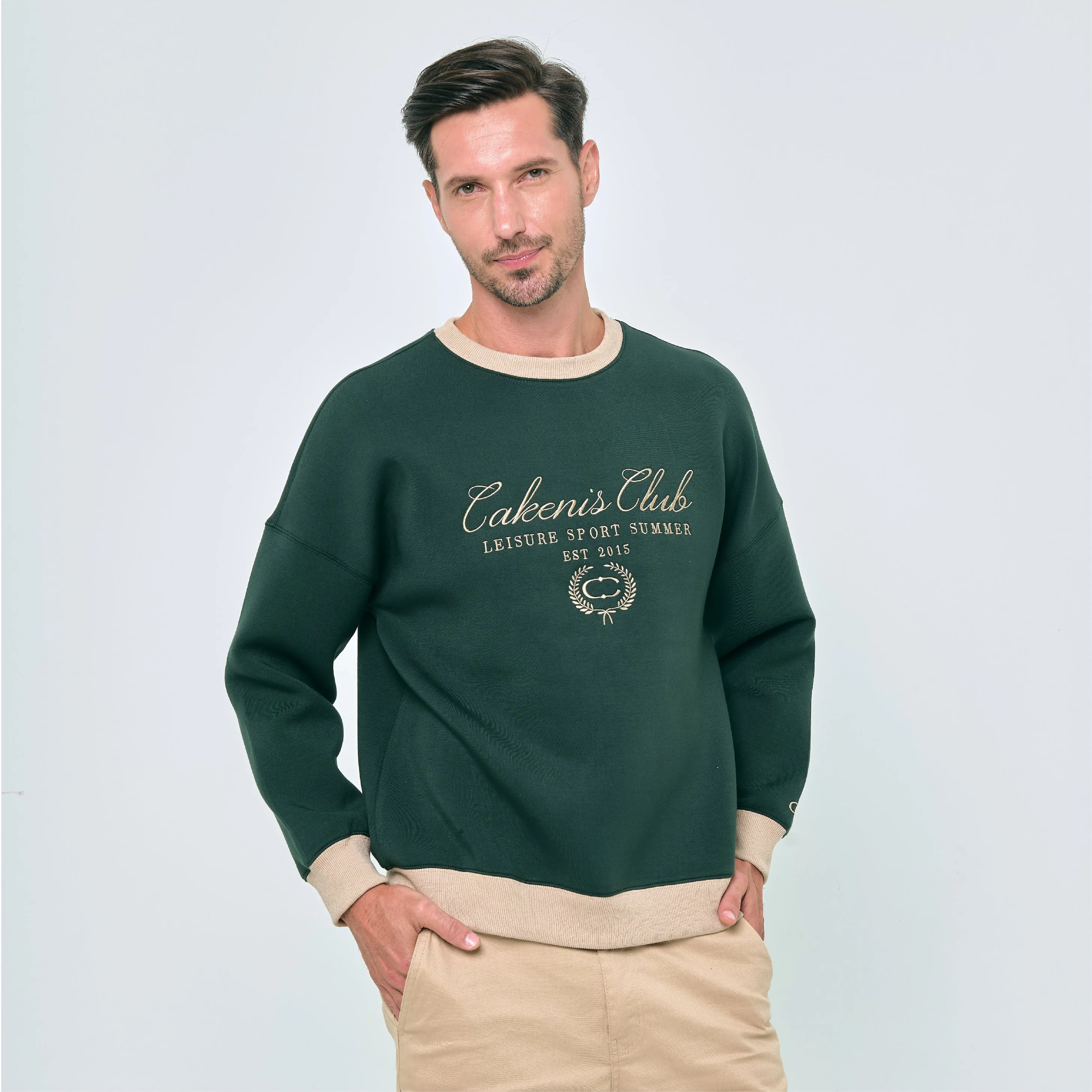 CAKENIS CLUB CLUBHOUSE UNISEX JUMPER IN GREEN