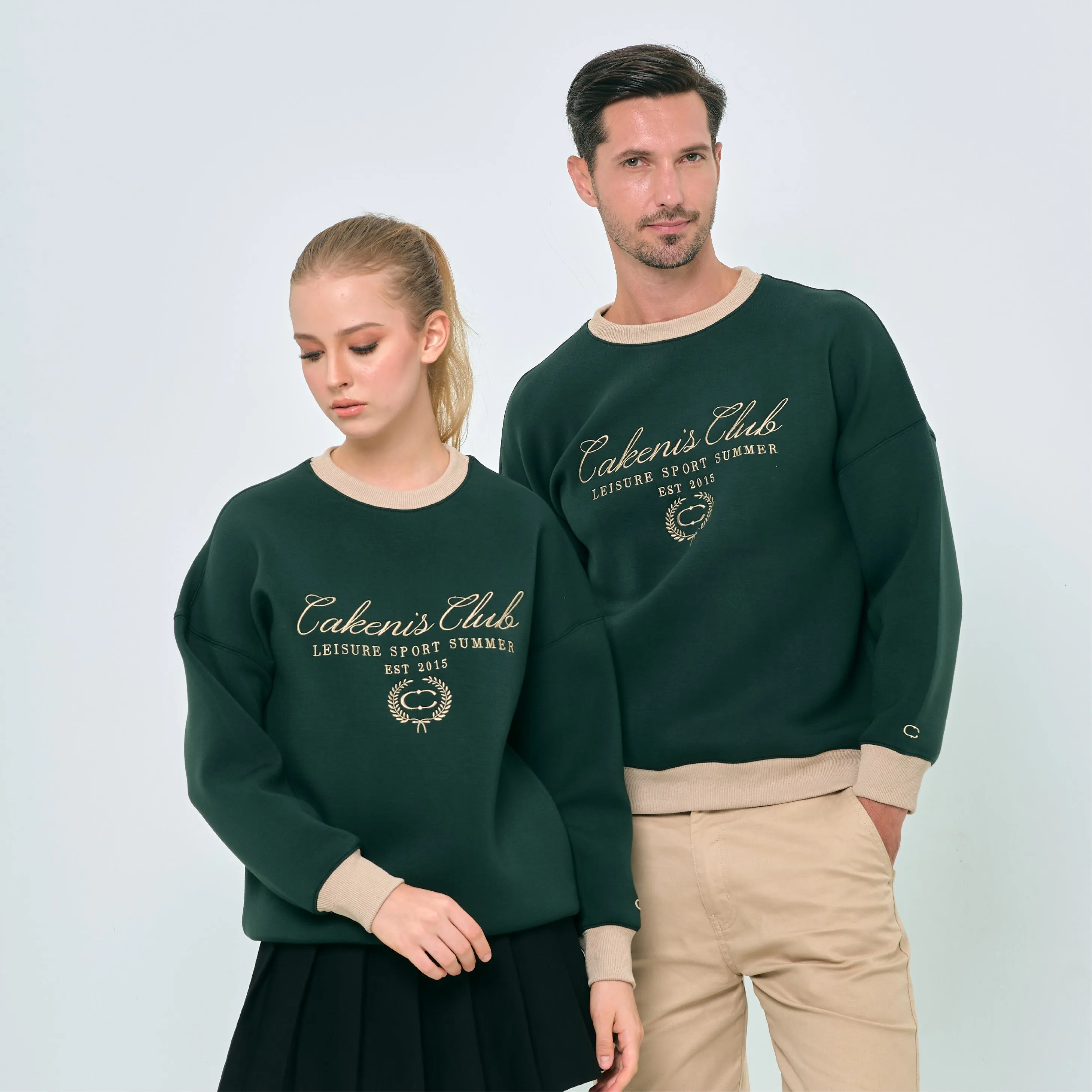 CAKENIS CLUB CLUBHOUSE UNISEX JUMPER IN GREEN