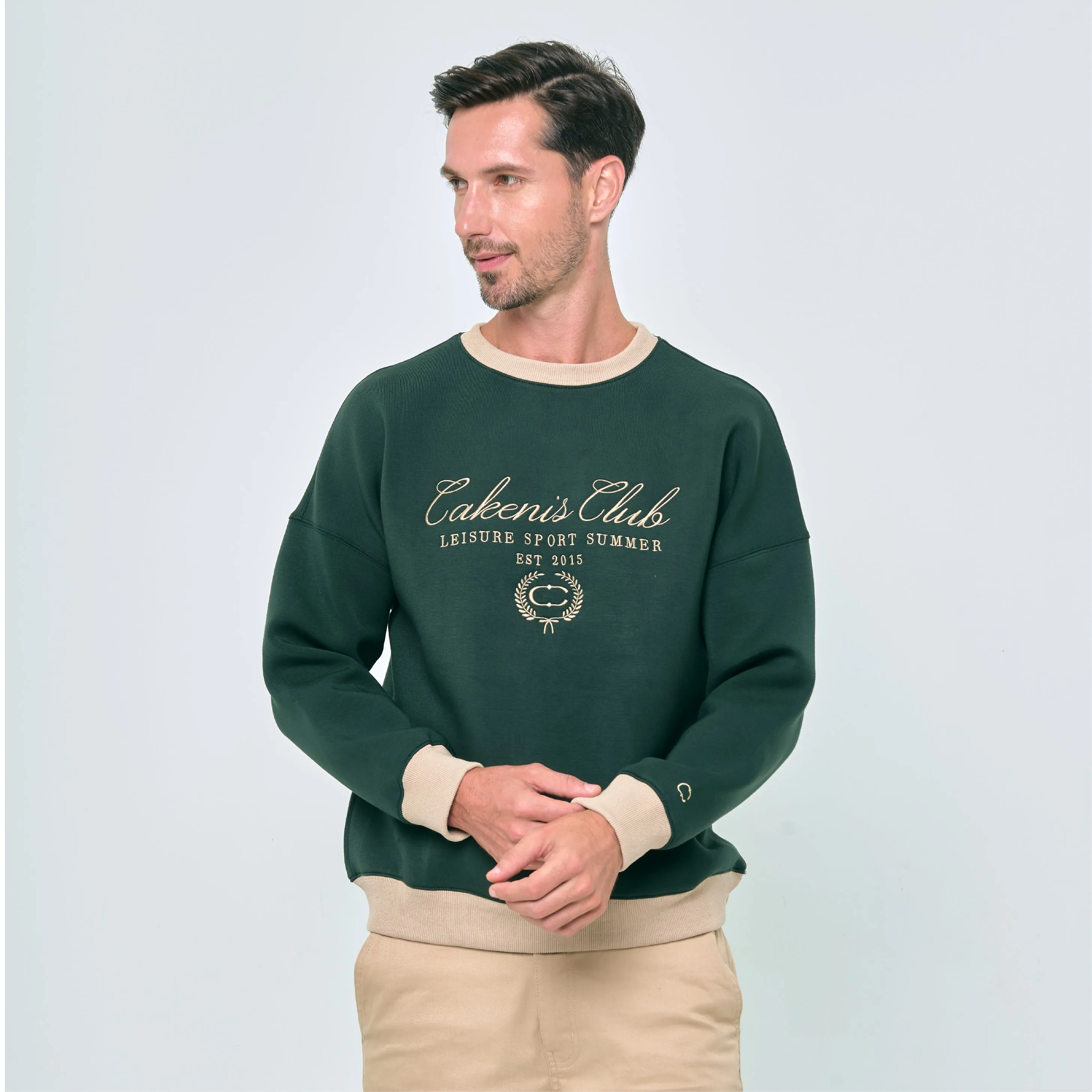 CAKENIS CLUB CLUBHOUSE UNISEX JUMPER IN GREEN