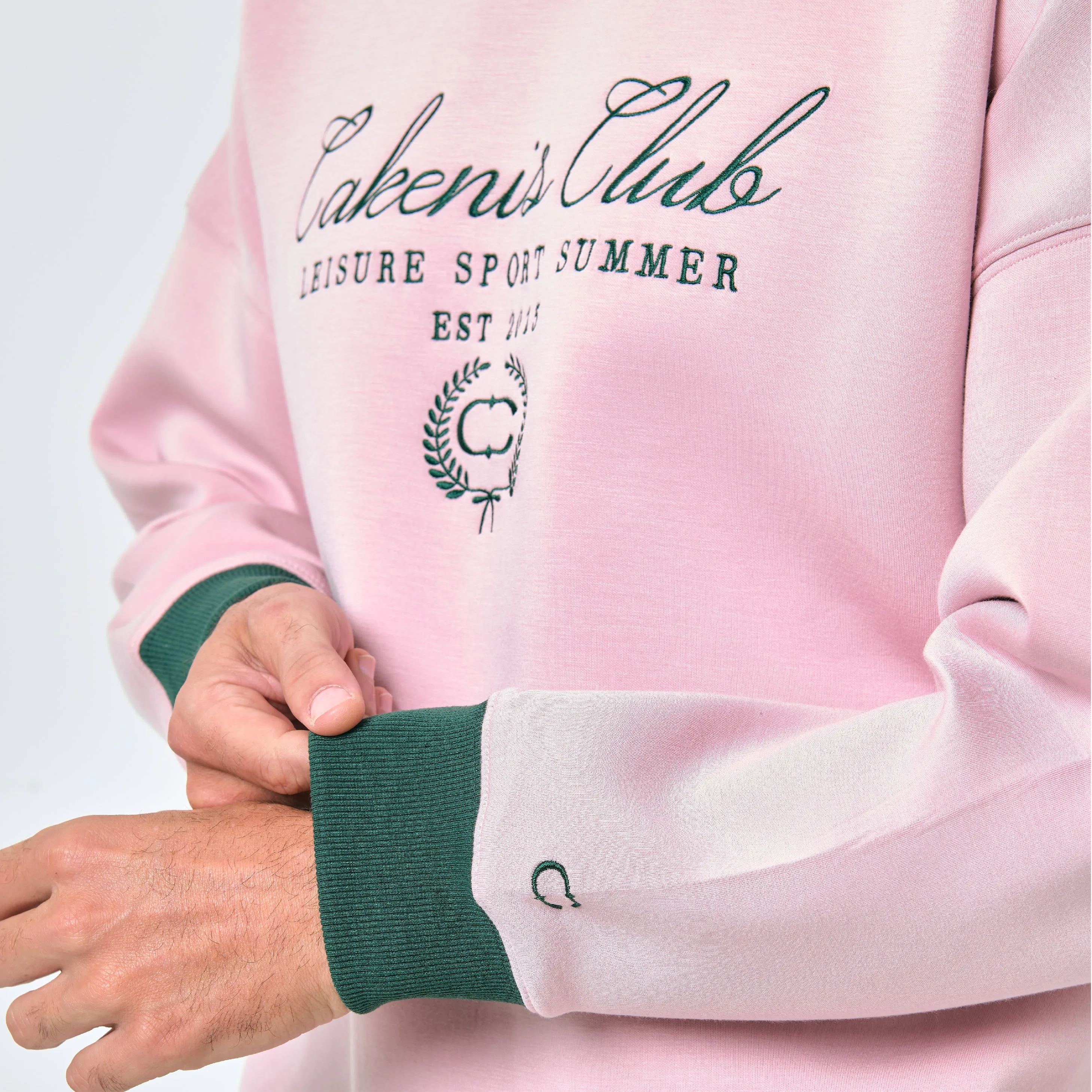 CAKENIS CLUB CLUBHOUSE UNISEX JUMPER IN LIGHT PINK