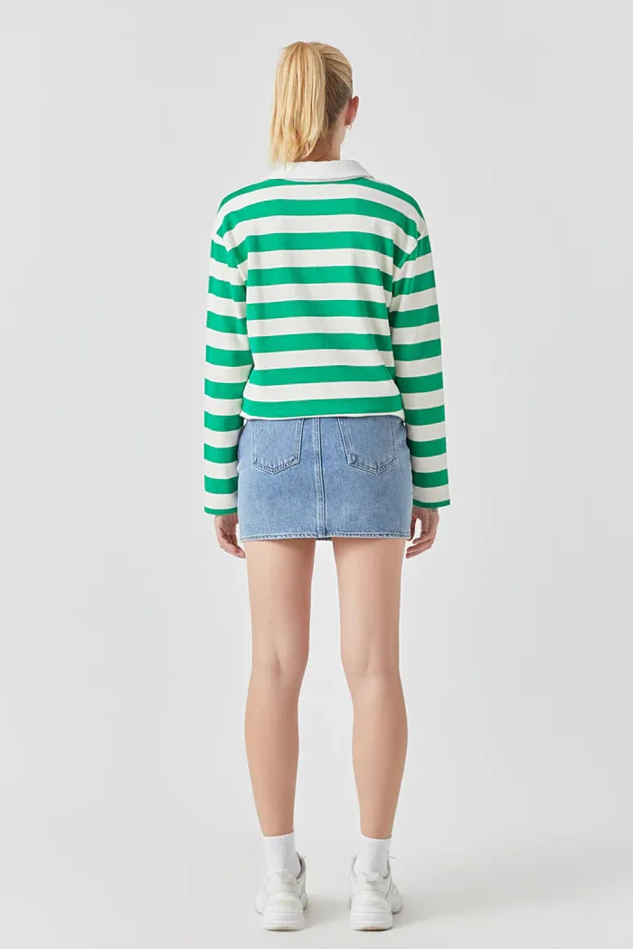 Cara Pocket Denim Mini Skirt