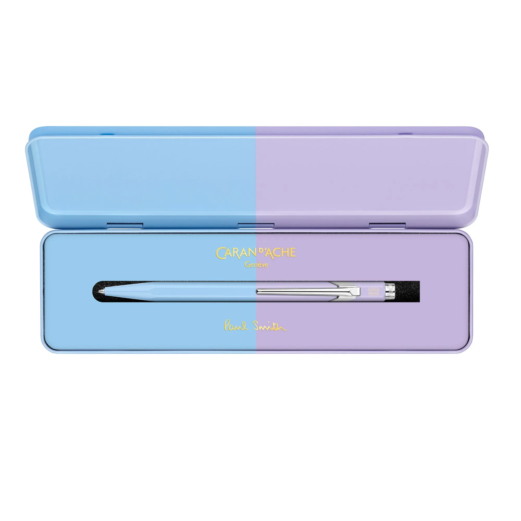 Caran d'Ache Paul Smith 849 Ballpoint Pen - Sky Blue / Lavender (Special Edition)