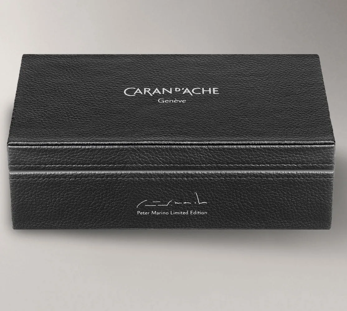 Caran d'Ache Varius Special Edition PETER MARINO Silver-Plated, Rhodium-Coated Ballpoint Pen