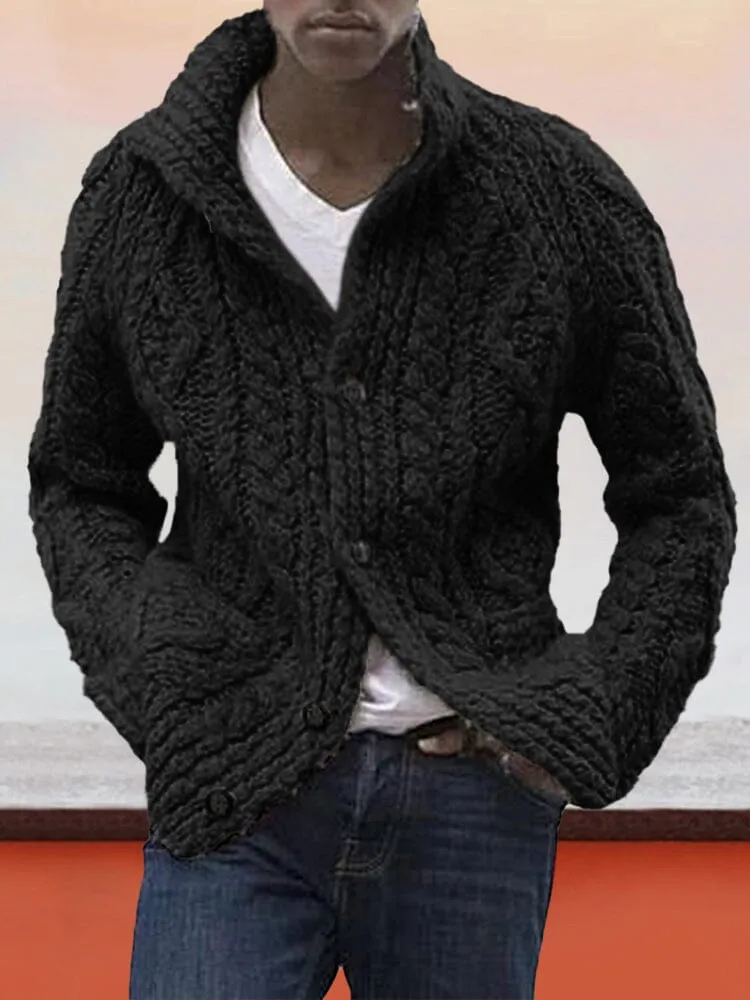 Cardigan Long Sleeve Knitted Sweater